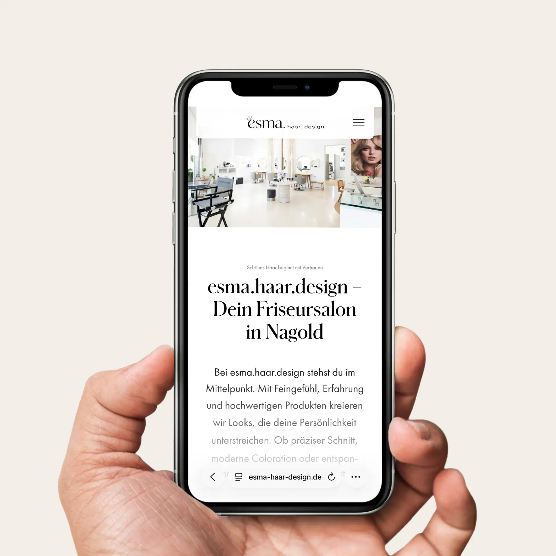 Esma Haar Design Nagold Friseur Website Livegang